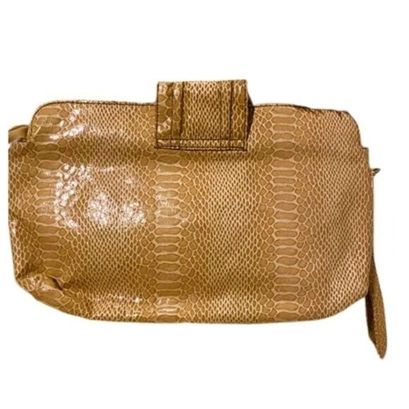 Women's Wristlet Faux Snake Skin Clutch Wallet‎ with Zipper Pocket Pouch - Picture 2 of 9